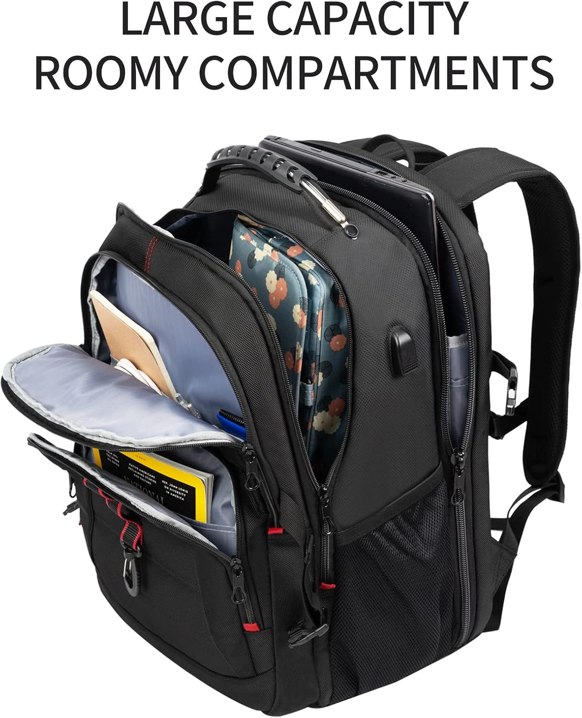 KROSER backpack interior laptop compartment