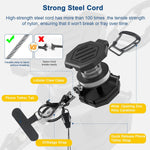 DELSWIN heavy duty keychain attached to backpack
