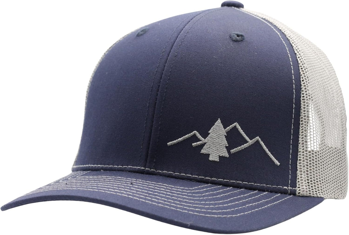 LINDO Trucker Hat [ Great Outdoors Design ] for Men and Women: Mid Profile Cap with Breathable Mesh Back and Adjustable Snap - Image 9