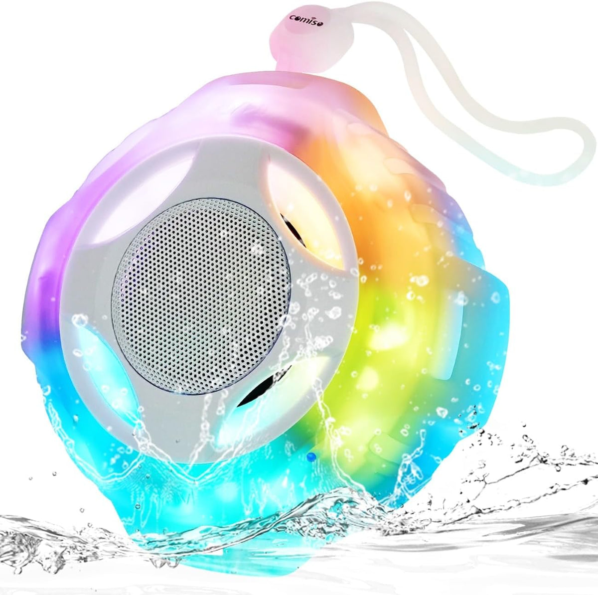 Comiso C15 waterproof Bluetooth speaker front view
