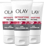 Olay Regenerist Detoxifying Pore Scrub face cleanser front view for exfoliating skincare routine