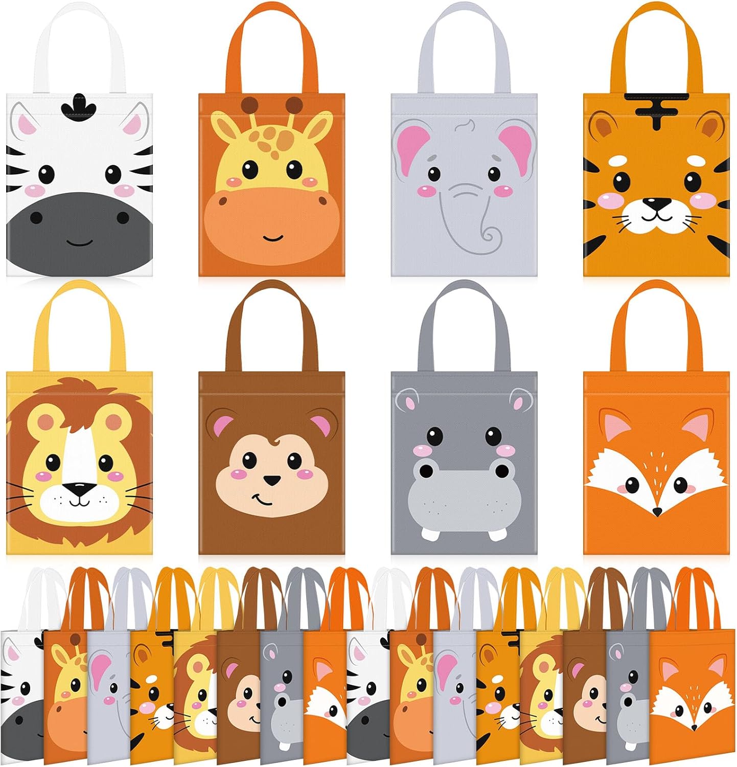 Photect 32 pieces safari party favor bags front view