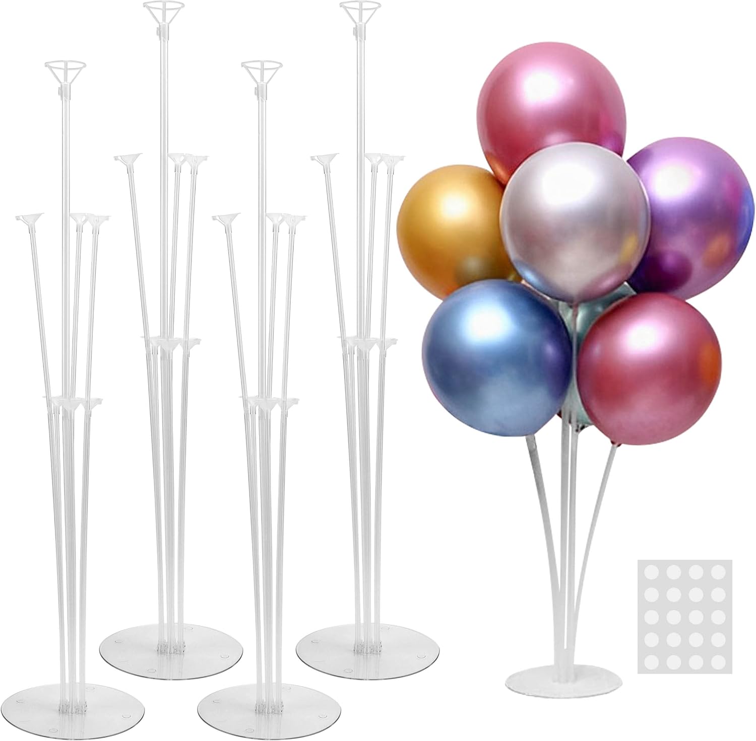 Aobor Joyypop 4 sets balloon stand kit front view for table decor
