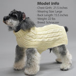 Side profile view of the stretchable acrylic dog clothing