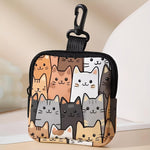 Compact multi pocket hanging wallet for essentials