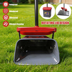 Close up of the built in bag attachment and holder design on the litter scooper.
