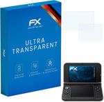 atFoliX Nintendo 3DS XL 2012 screen protector set front view