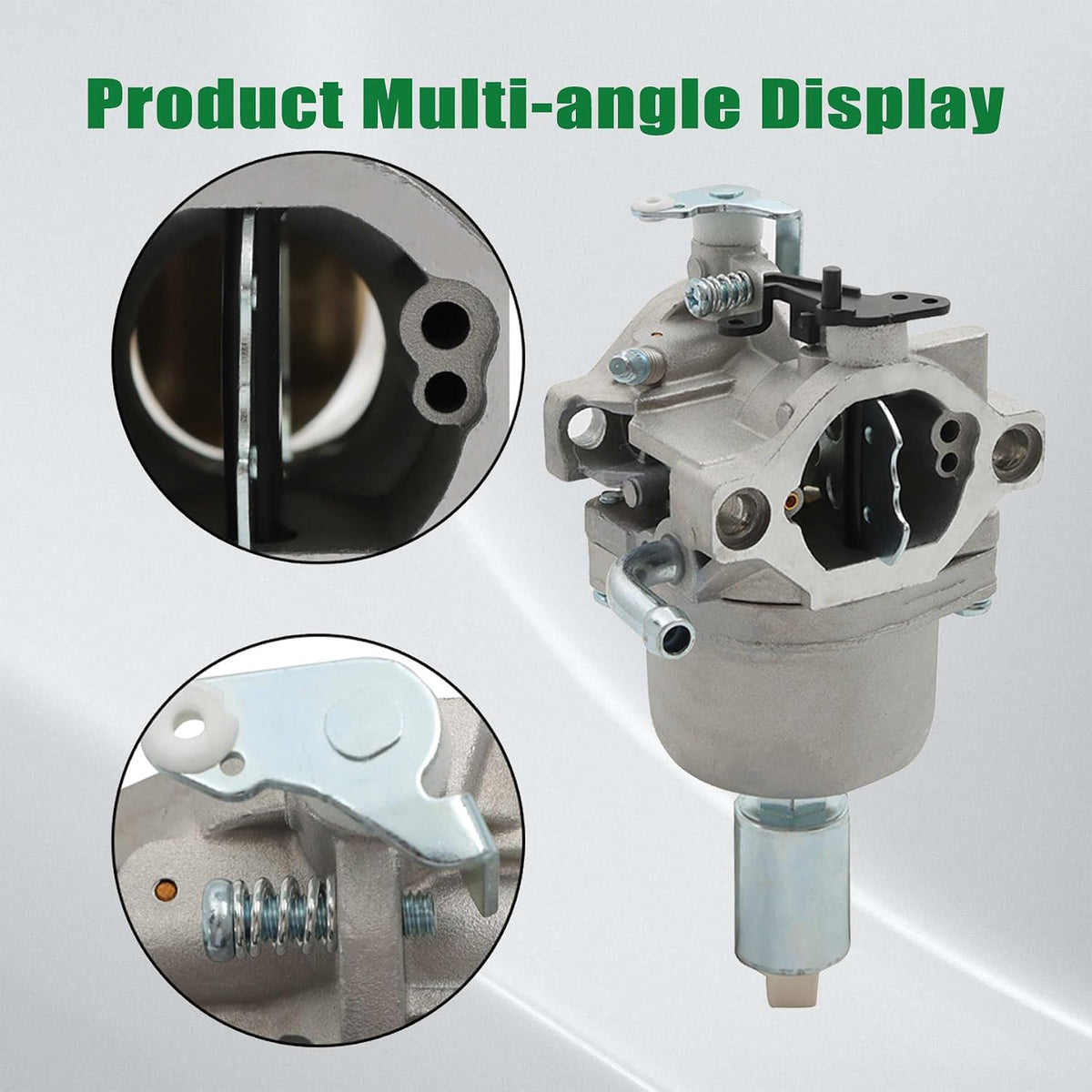 Spark plug and shut off valve included in the kit