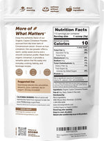 Micro Ingredients Ceylon cinnamon powder 8 ounces rear label details