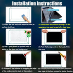 XCNO Thickened PVC Static Cling Background being peeled off cleanly without residue