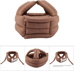 Elder Safety Helmet, Thick Soft Hollow Out Full Protective Hat Old Man Anti Collision Fall Prevention Helmet with Lace for Old Man Surgery Recovery Injury(Khaki) - Image 6