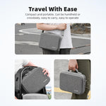 Flymile portable shoulder bag featuring mesh pocket storage