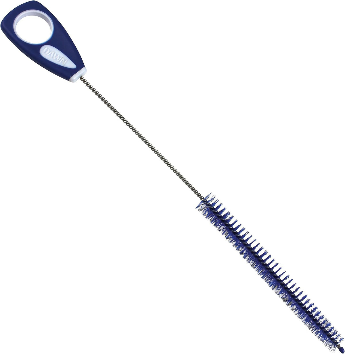 Dawn flexible straw cleaning brush showing bendable wire design