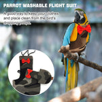 XQIGI avian flight suit showing adjustable elastic straps and inner lining