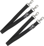 Detailed view of the weather-resistant heavy-duty snaps on the HackFond horse blanket replacement accessories package.