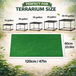 Close up view of the thick non abrasive material of the Mechpia lizard bedding mat.