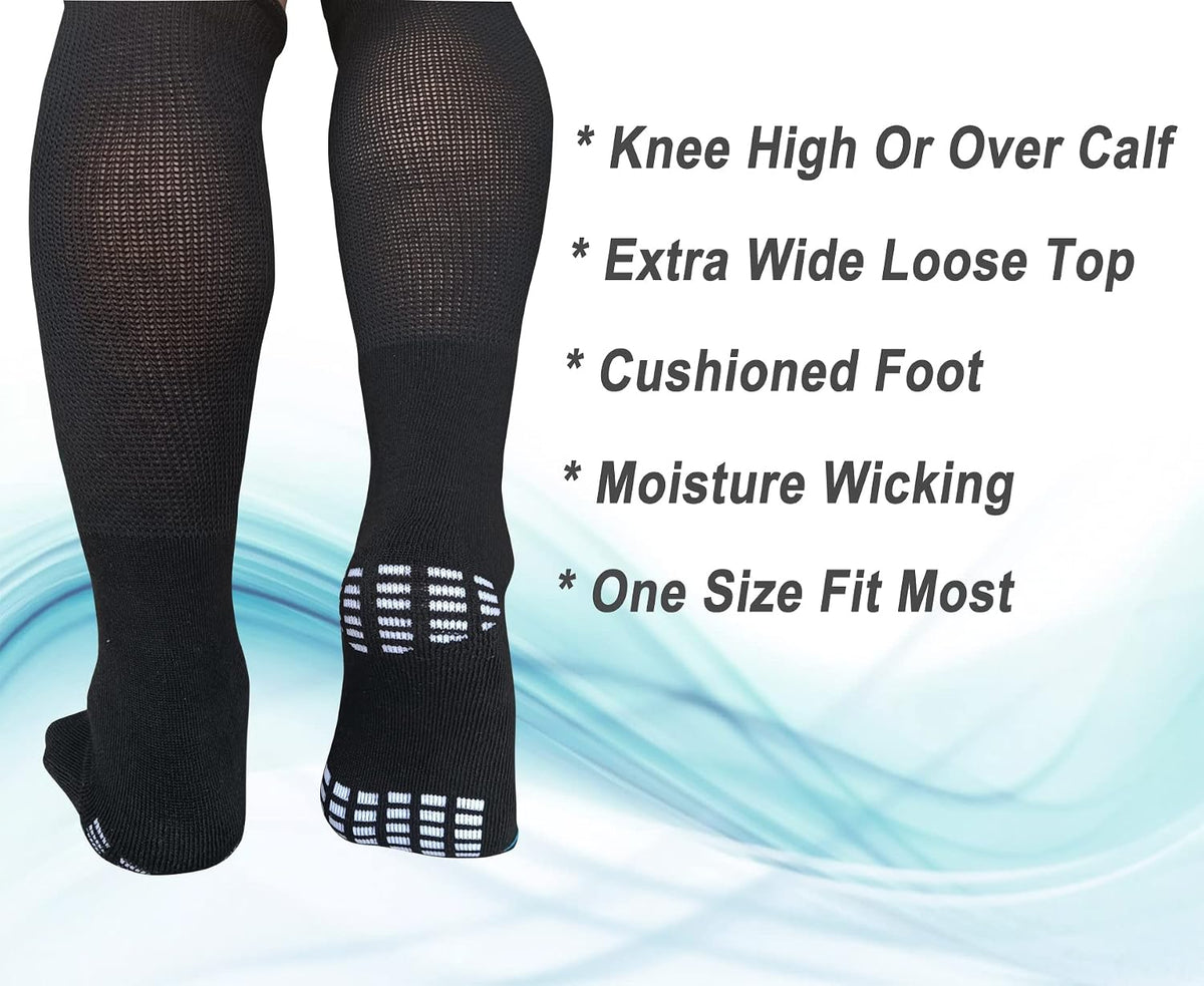 LORVVDE knee-high tube socks for air cam walkers and fracture braces