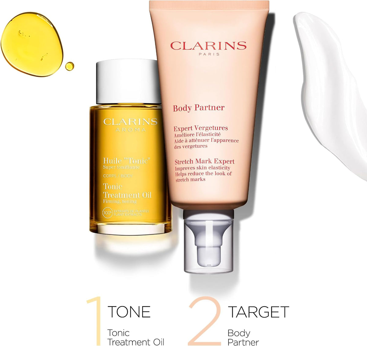 Clarins Tonic Body Treatment Oil bottle cap detail