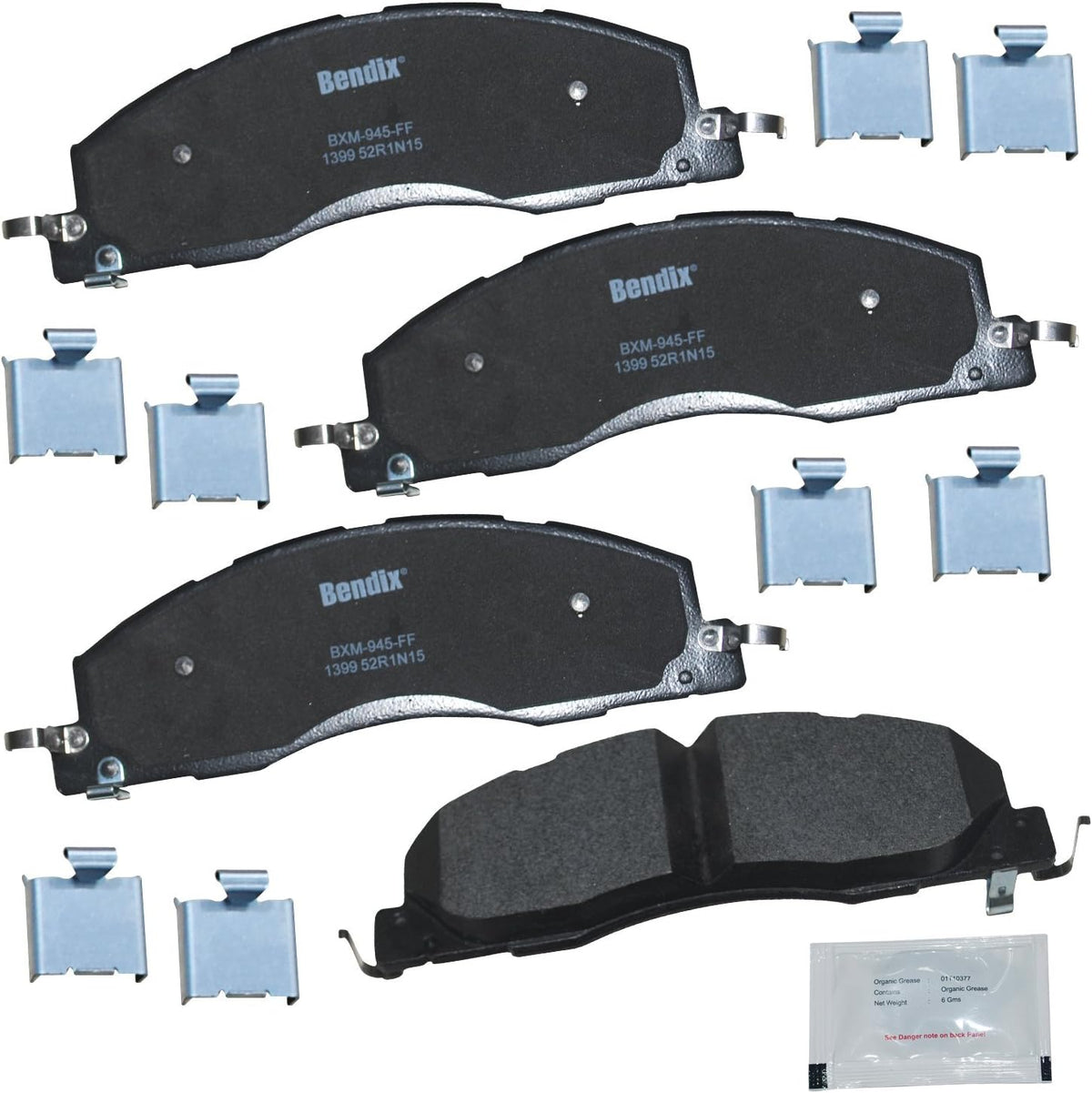 Bendix Priority1 CFC1339 Ceramic Front Brake Pads for Ford Focus 2011-2008 - Image 9