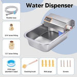 Full packaging contents of the Homsky stainless steel pet hydration system