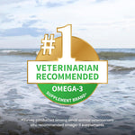 Nutramax Welactin 60 Count container displaying omega 3 fatty acid soft chews for dogs.