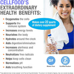 Cellfood liquid concentrate usage instruction label