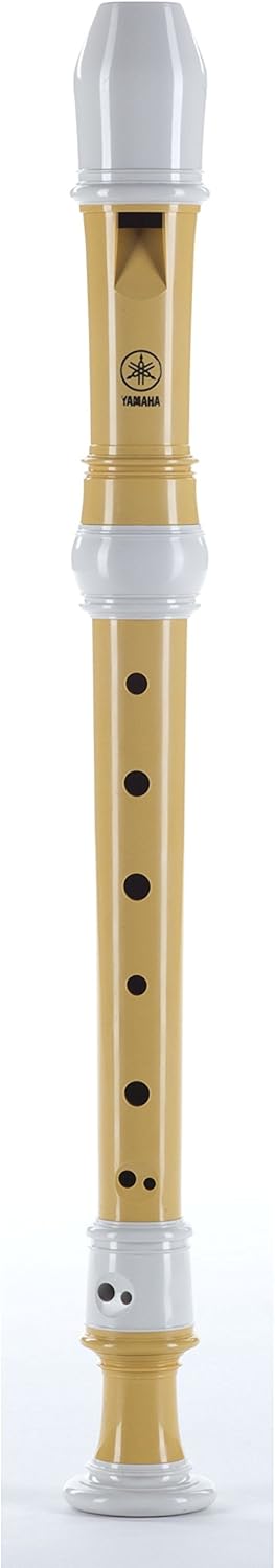 Yamaha YRS-402B soprano recorder front view showcasing 3-piece Ecodear plastic construction
