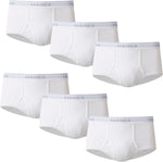 Hanes Men's Underwear Brief Pack, Full Rise Cotton Briefs, Moisture-Wicking Underwear, White, Multi-pack - Image 1