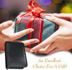 RedFlow black PU leather portable storage case packed