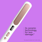 Conair double ceramic hair straightening brush digital LED temperature display