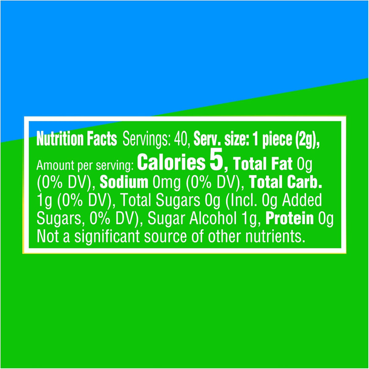 Wrigley's Extra sugar free chewing gum assortment package layout