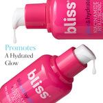 Top view of Bliss skincare serum and toner duo