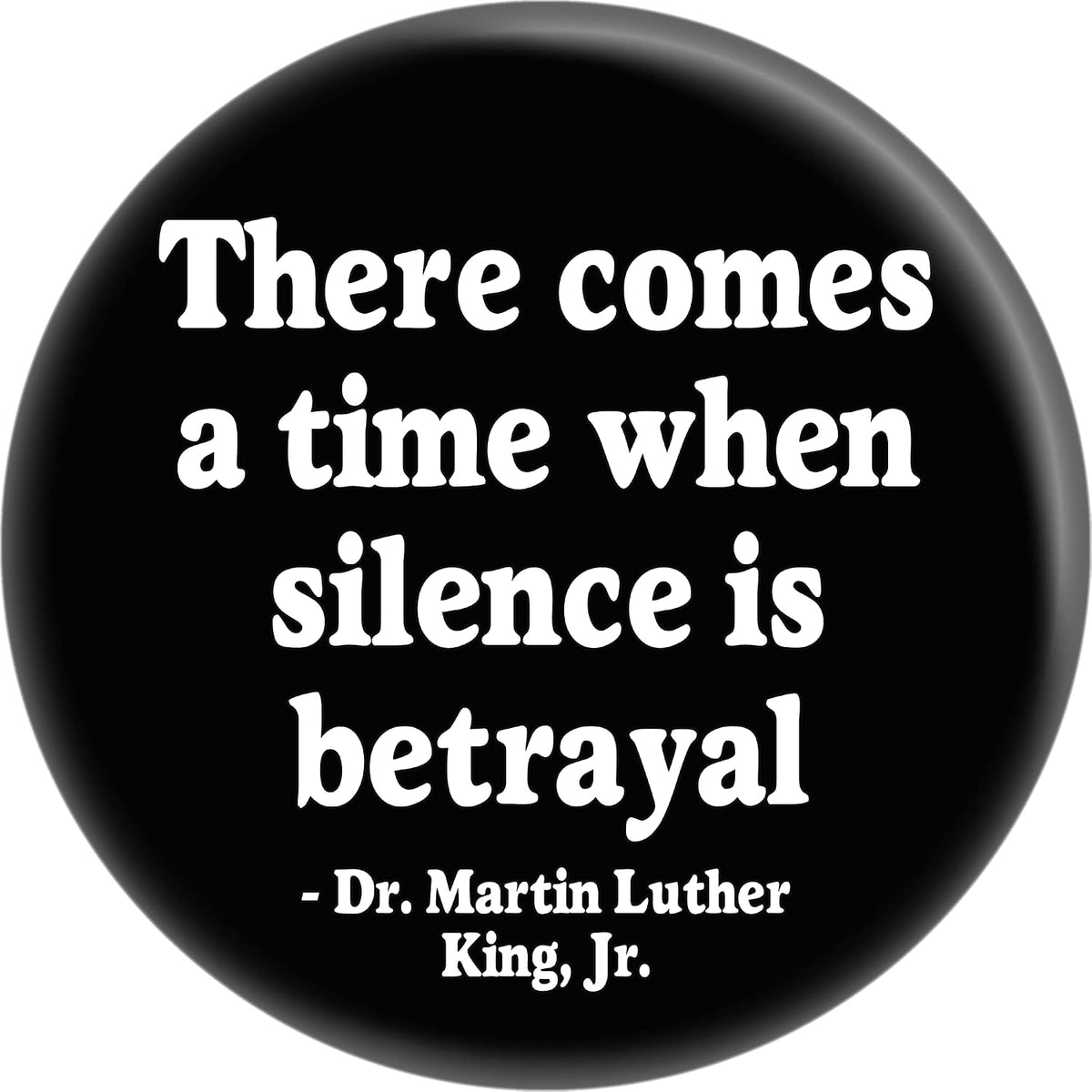 Square Deal Recordings Martin Luther King Jr button front view protest accessory