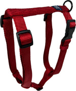 Side profile of Hamilton adjustable dog harness in purple
