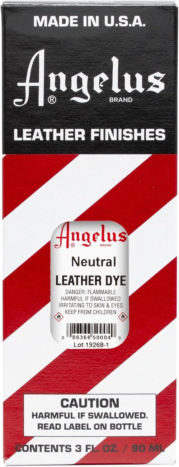 Angelus leather dye 3 fluid ounces bottle angle shot