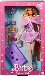 Barbie Rewind Doll & Accessories with Curly Blonde Hair & 1980s-inspired Prom Queen Outfit, Collectible & Displayable - Image 6