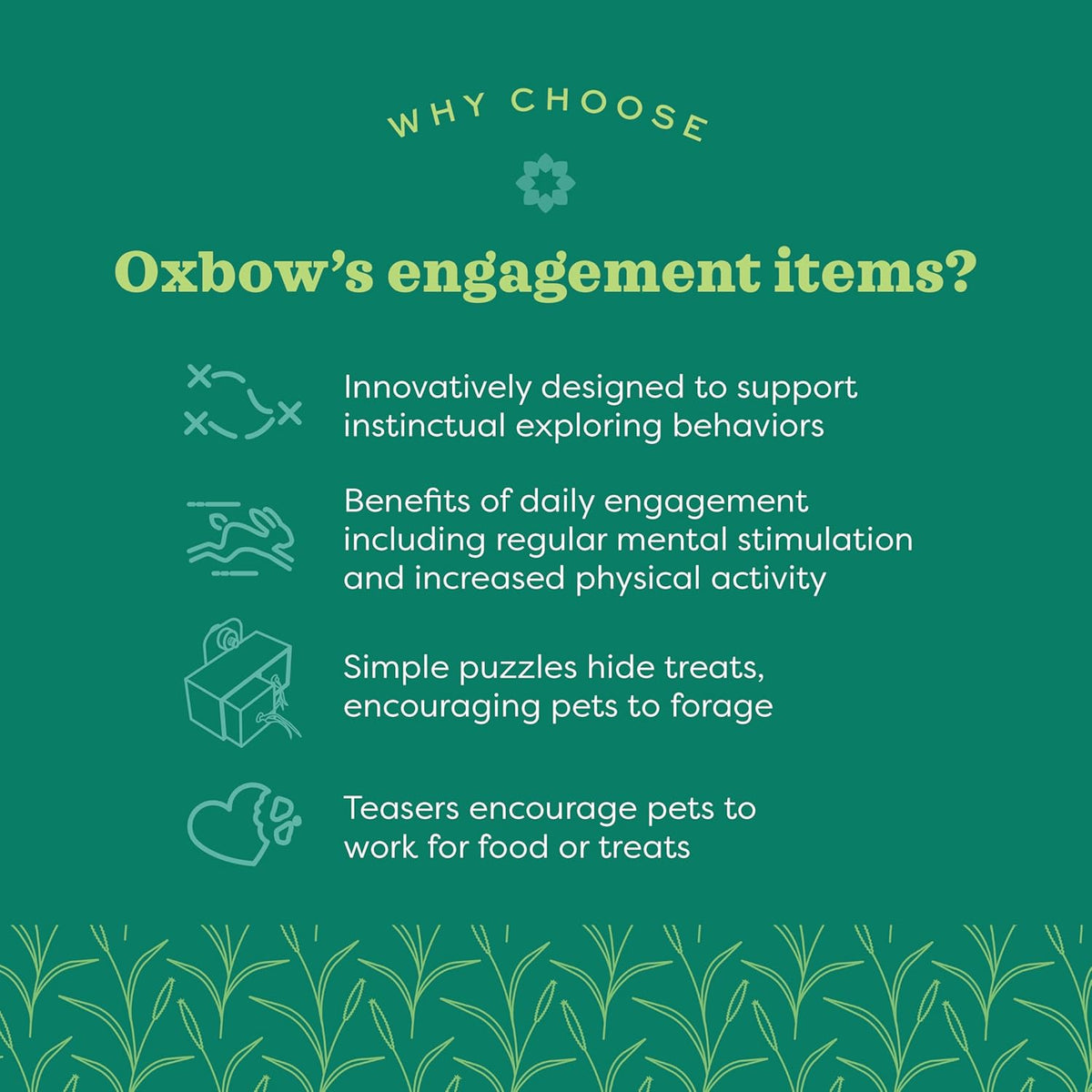 Oxbow small animal play wall packaging showcasing safe materials logo