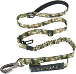 Hotsky Tactical Dog Leash Heavy Duty for Medium Large Dogs that Pull,4-6Ft Strong Bungee Shock Absorbing No Pull Dog Leash with Padded Double Handle and Car Seatbelt,Purple Camo - Image 11
