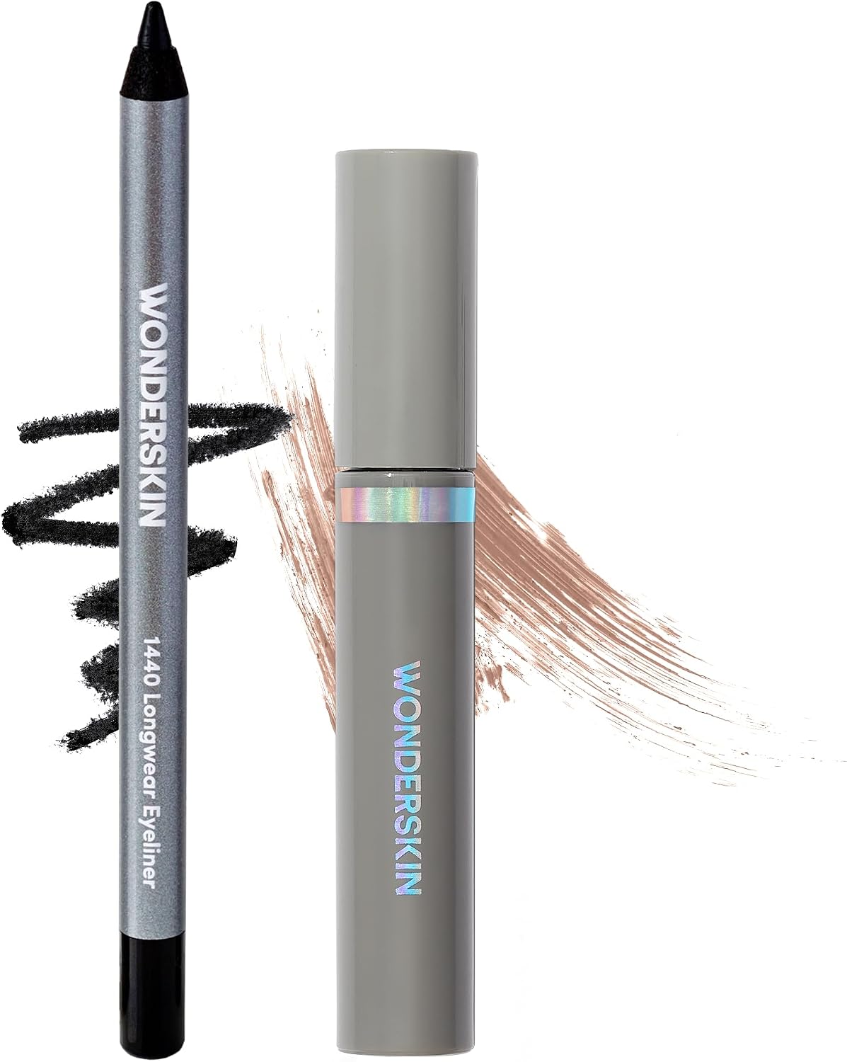 Wonderskin 1440 Eyeliner Liquorice and Brow Stain Blonde set front view