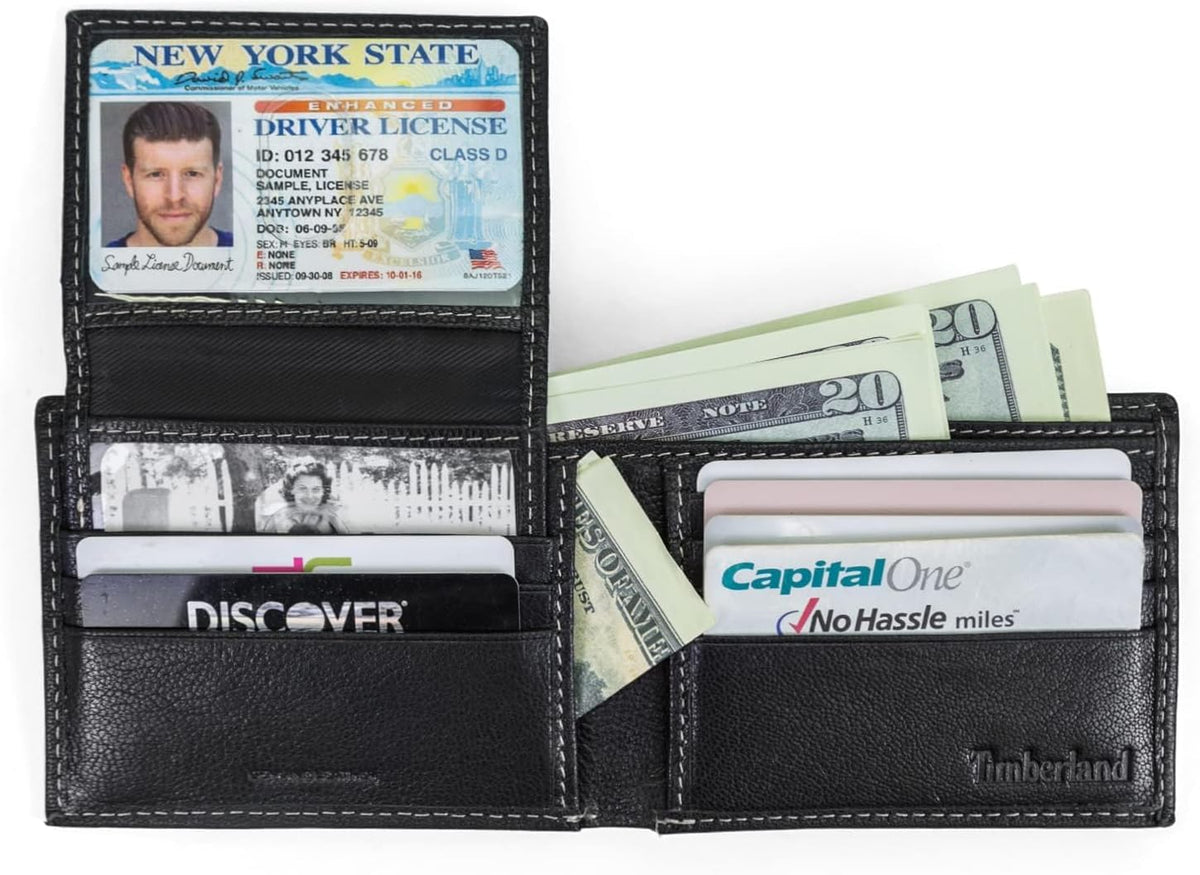 Timberland security wallet with removable ID passcase