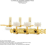 Precision 1:14 gear ratio mechanism on guitar tuners