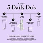 Premium USA skincare serum bottle showing ingredients panel