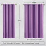 DUALIFE amethyst orchid curtains bottom hem view