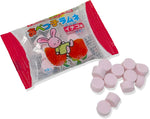 Close up of colorful Abekko Ramune sherbet candy tablets
