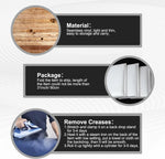 Instructions demonstration for removing creases from the OHIOCATII vinyl pet background.