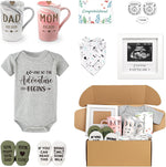Blinking Stars New Parents Gift Set front view showcasing the complete pregnancy announcement box contents.
