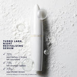Estée Lauder overnight lash and brow conditioning treatment bottle with applicator brush
