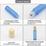 Kesell refillable glass travel bottles showing stainless steel rollerball