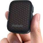 INSMY Wearable Bluetooth Speakers,IP67 Waterproof,Clip-On Portable Small Personal Speaker/Clean Sound/Stereo Pair/Wireless/ENC Built-in Mic/Lightweight for Golf Work Pool Gift (Non-Magnetic) (Black) - Image 1