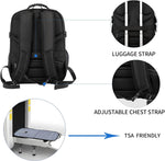 KROSER laptop bag back padding and luggage strap